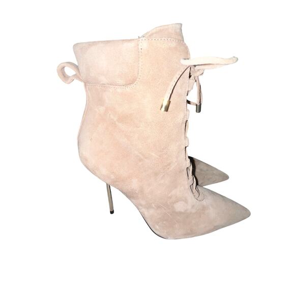 New Good American Suede Heel Boots – Women’s 10.5 - Picture 5 of 5